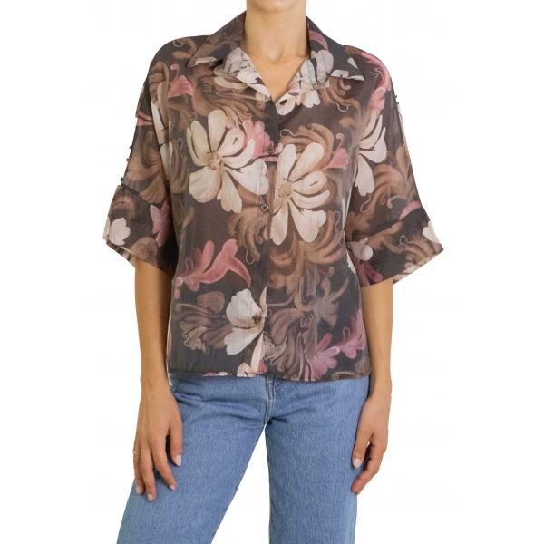 Camicia fantasia floreale 